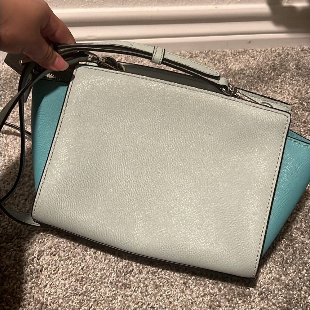 Michael Kors Women's Blue and White Bag - Picture 3 of 5